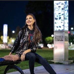 Evy’s Tree size Large Abbey Black Sequin Jacket